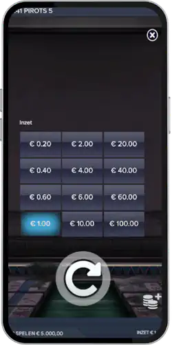 Pirots 5 mobiel inzet